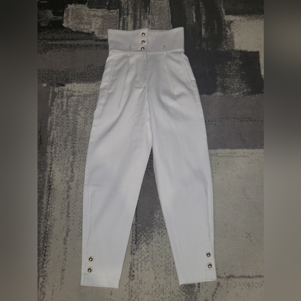 10. NWT IRO CAELIA HIGH-WAISTED TROUSERS SIZE 34 / US 2 - Picture 6 of 13